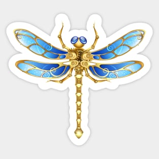 Mechanical Dragonfly ( Steampunk insect ) Sticker